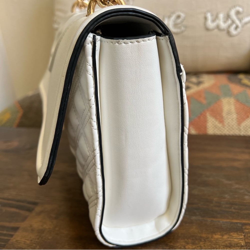 ❗️SOLD ❗️Tory Burch Fleming White Leather Flap Chain Convertible ShoulderBag - Picture 7 of 17